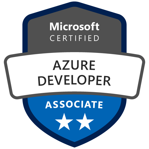 Azure Developer Associate certification badge